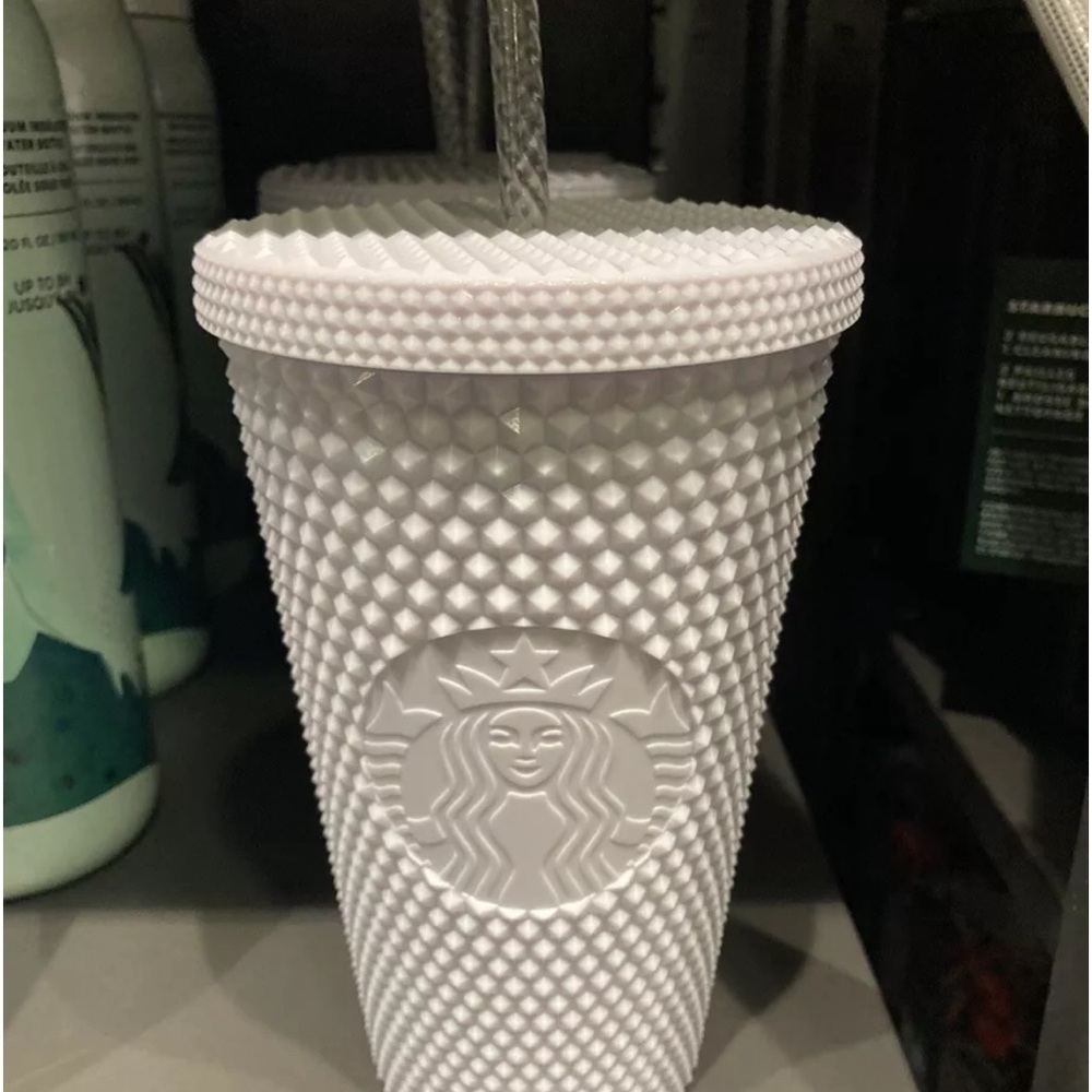 Starbucks Matte White Studded Tumbler